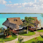 Absolutely paradisiacal palapa-style house along the water of the Bacalar Lagoon.