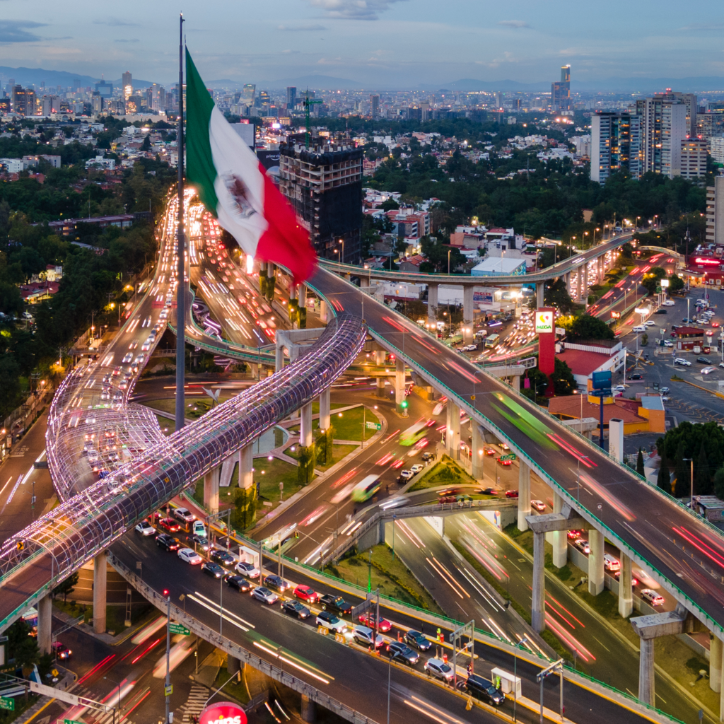 Mexico City at night.